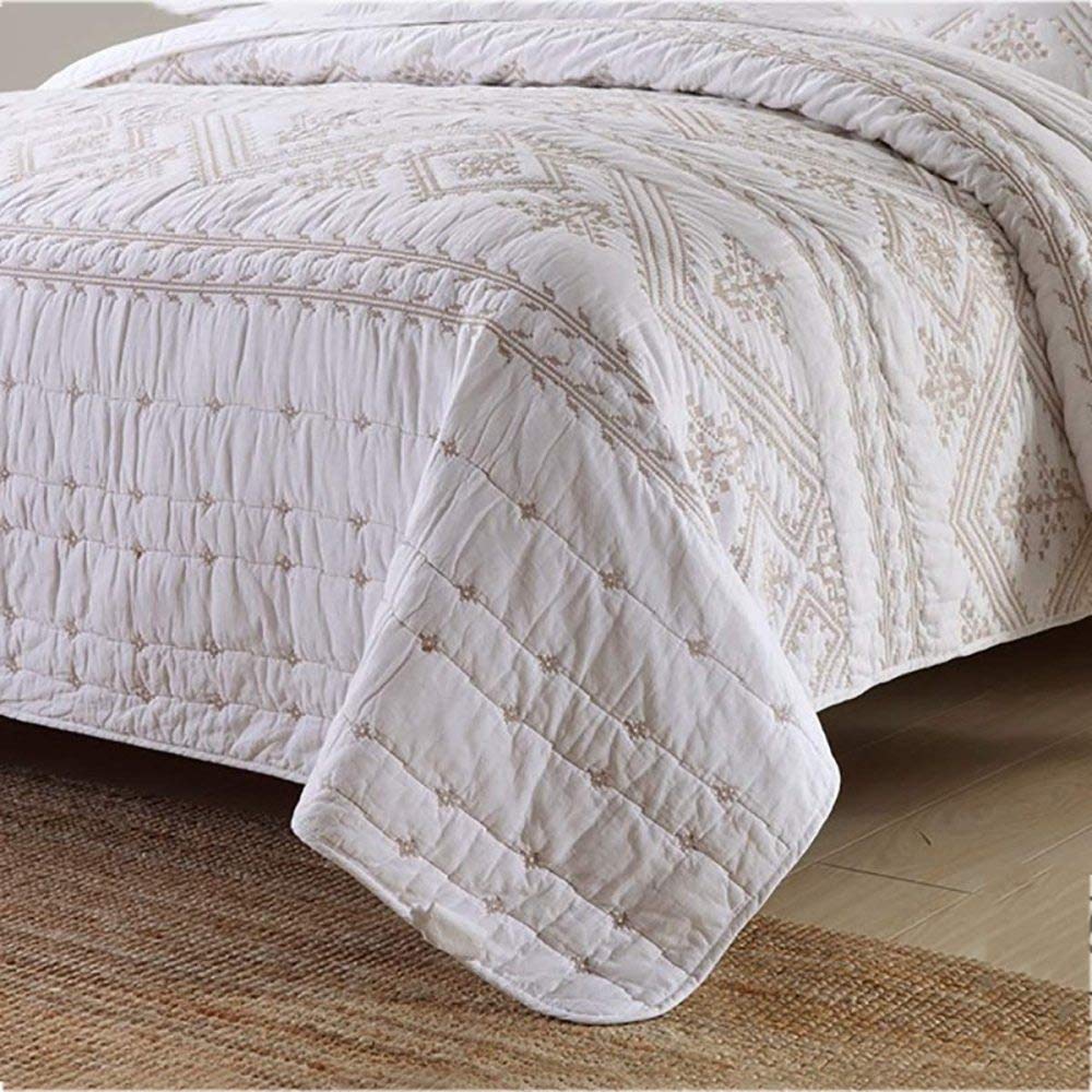 Housse de couette et deux taies coton (260 x 240 cm) Yona Multicolore