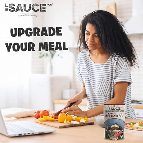 Miniatura 9 de Le Sauce & Co. Gourmet Classic Demi-Glace - Salsa de 2 unidades, sin gluten, salsa gourmet de acabado gourmet de calidad, salsa de carne, Demi Glace