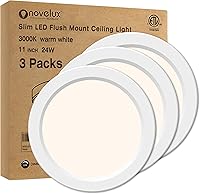 Vista 11 de Lámpara de Techo de Montaje Empotrado de 5.4" Regulable con ETL CERT, 8W 5000K Luces de Techo LED Blancas Ultra Delgadas Redondas para Dormitorio