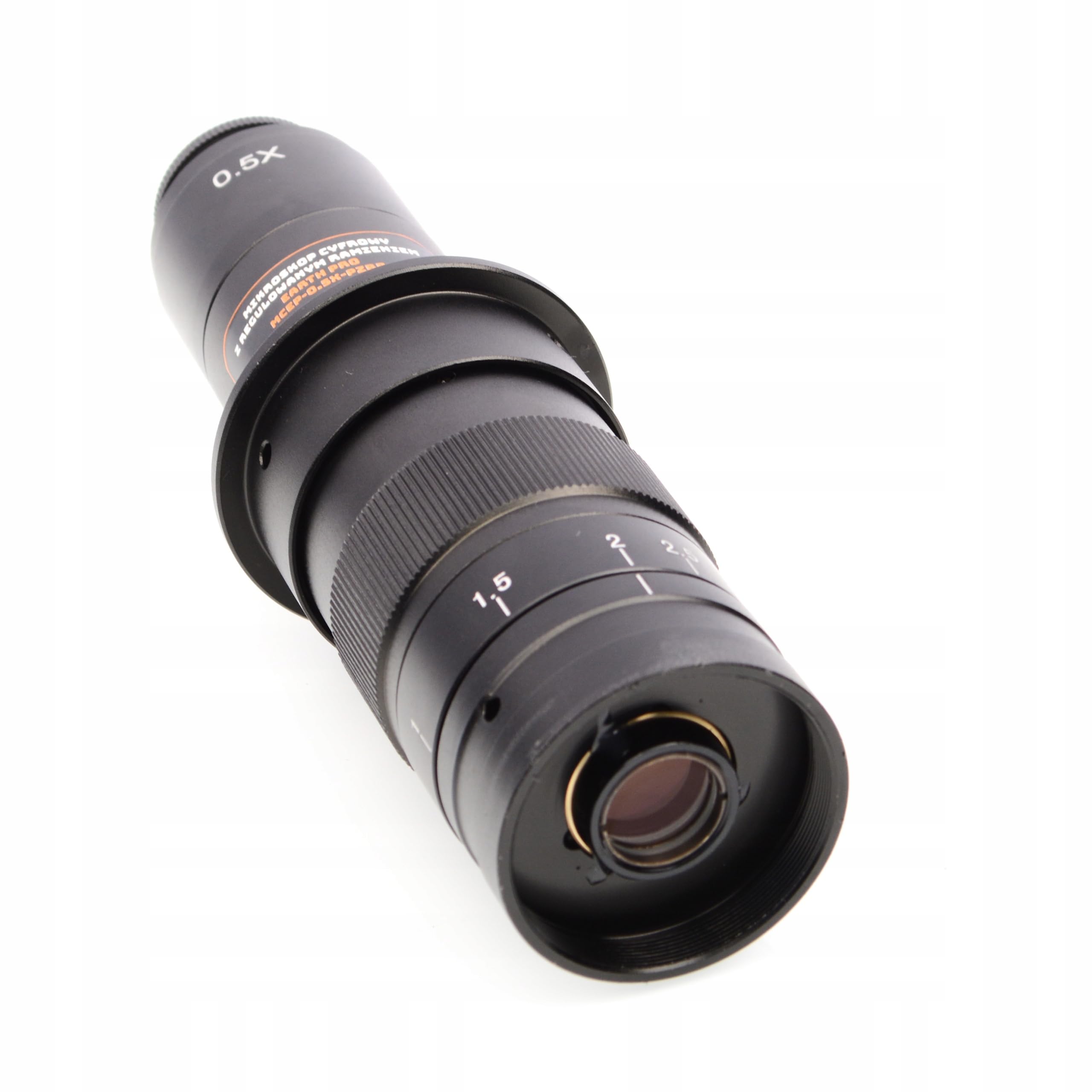 Rosfix Zestaw Earth Pro MCEP-0.5X-PZRR – cyfrowy mikroskop stereo z zoomem 7-45x i mocowaniem C | światło pierścieniowe LED 56x i kamera HDMI/USB | do elektroniki, laboratorium, przemysłu, biologii