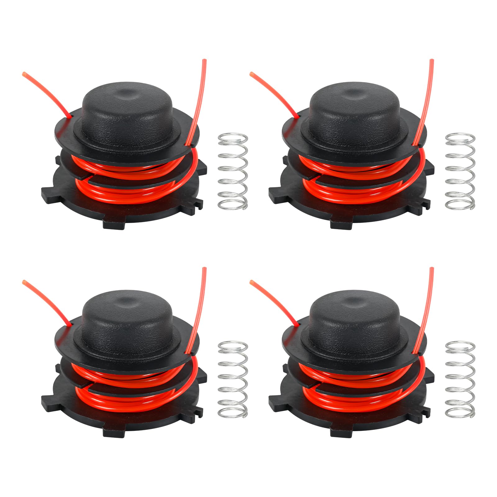 dcvbny Pre-Wound Spool & Spring Kit Compatible with Stihl Au-toCut 25-2 FS44, FS55, FS56, FS70R, FS80R, FS90R, FS120 & More String Trimmer Heads We-ed Eater String, 4 Pack