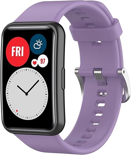 Vista 68 de E ECSEM Correas compatibles con HUAWEI Watch FIT - Correa de repuesto suave, flexible e impermeable, accesorios clásicos, pulseras para Huawei Watch