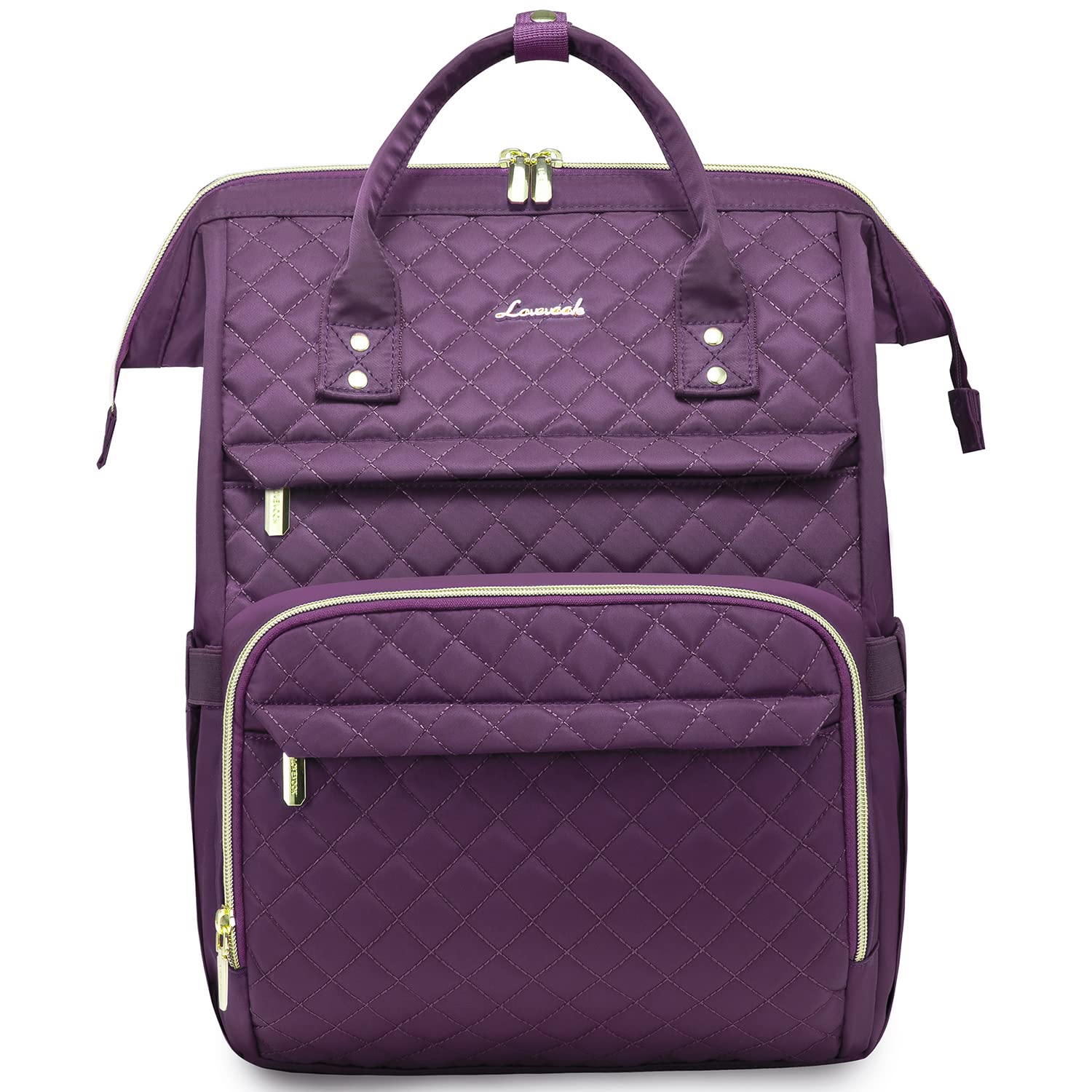 LOVEVOOKLaptop Backpack for 14 15.6 17 inches, Women's Waterproof Laptop Backpack with USB Charging Port, for College Business