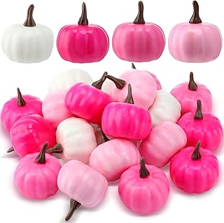 Thyle 24 Pcs Mini Artificial Pumpkins Bulk Fall Foam Pumpkins Thanksgivi...