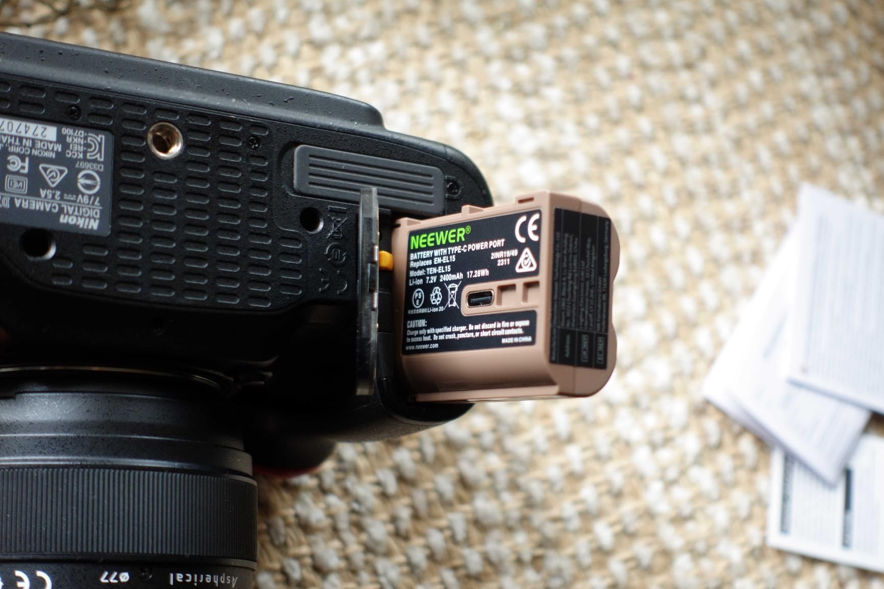 NEEWER 2400mAh EN-EL15c Replacement Camera Battery for Nikon Zf Z8