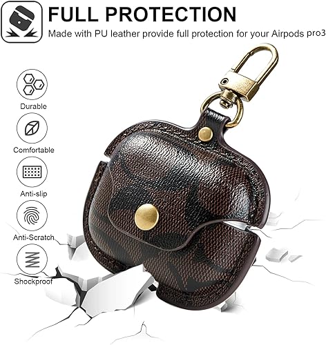 Miniatura 5 de Funda protectora para AirPods Pro 3 (2025), funda protectora de cuerpo completo compatible con AirPods Pro de 3ª generación para mujeres y hombres