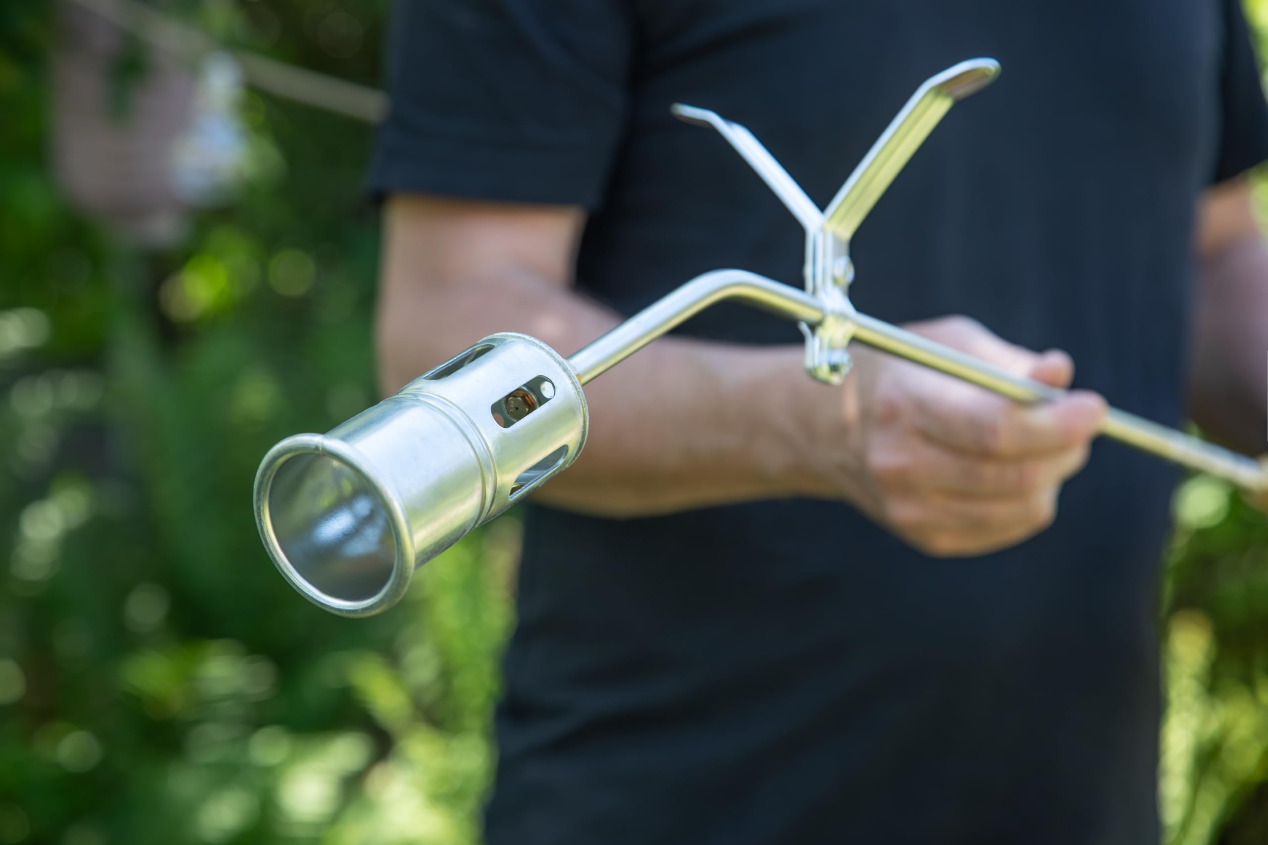 ROTHENBERGER Industrial Anwärmbrenner Eco 47 | Gasbrenner | Abflammgerät | Unkraut Vernichter | Bitumenbahnen schweißen | Brennerkopf 47 mm | inkl. 3m Propan Gas Schlauch 1500004669