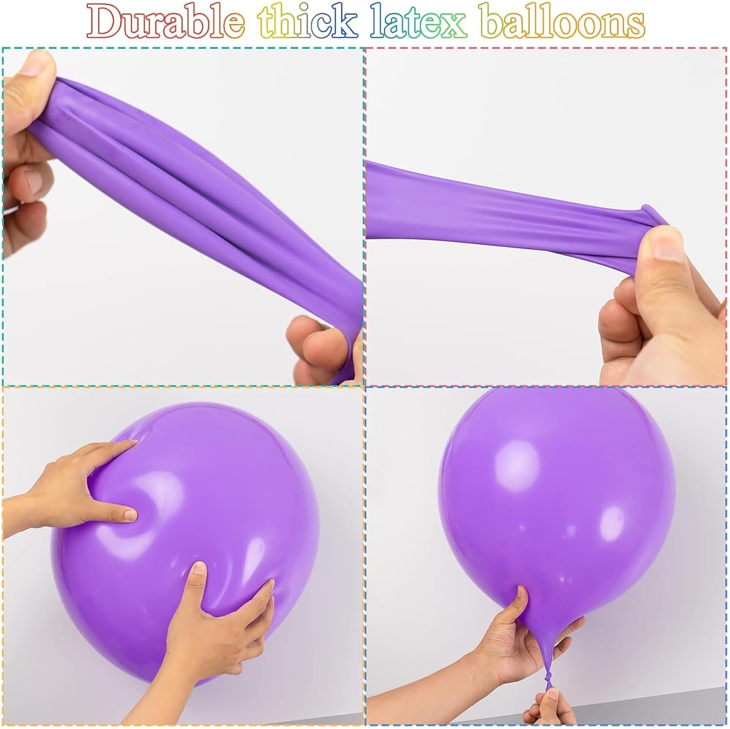 18 Inch Big Balloons Assorted Large Latex Balloon, 24pcs Giant Heavy Duty Balloons for Christmas Birthday Wedding Baby Shower Decorations