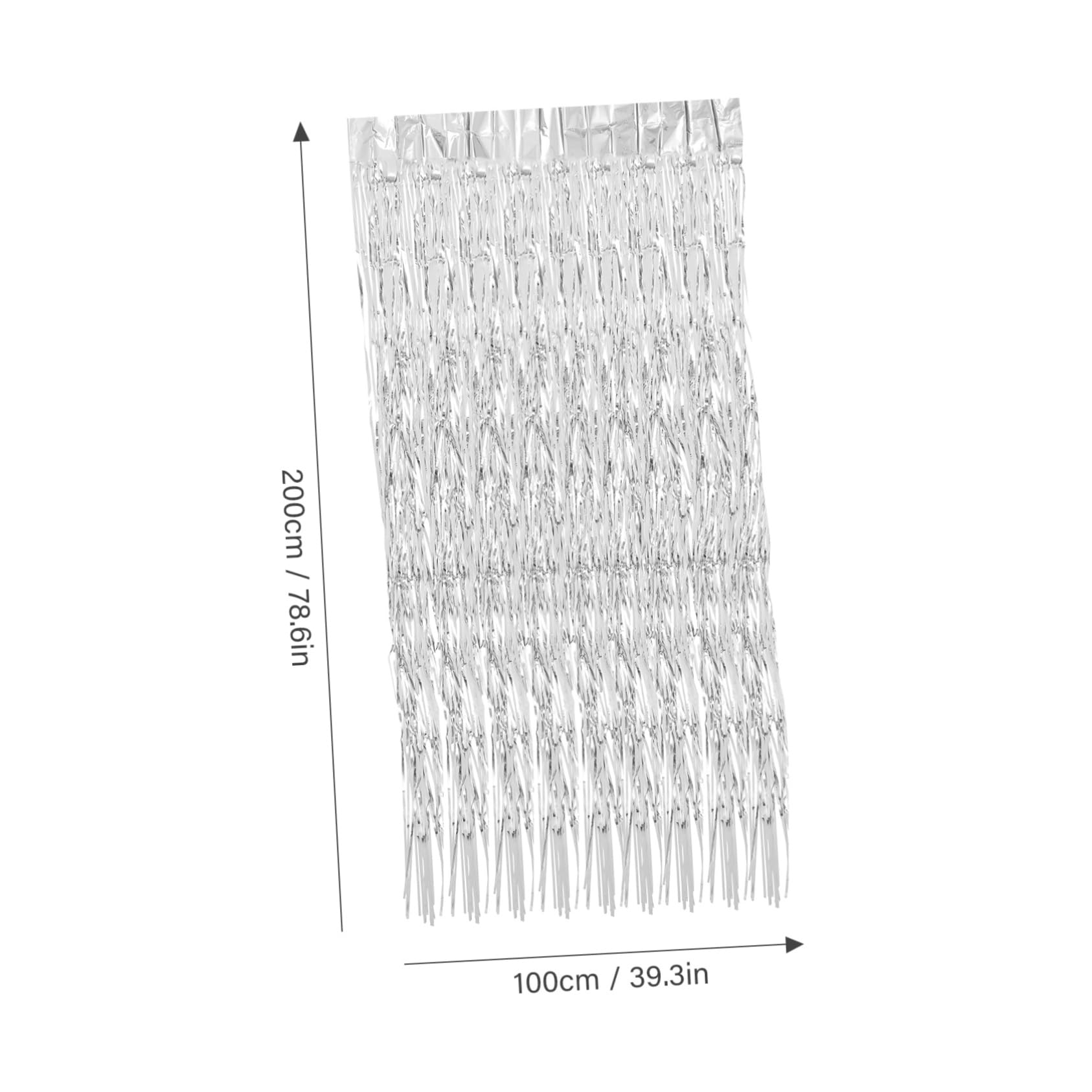 RORPOIR 5pcs Glitter Tinsel Fringe Streamer Curtains for Birthday Party Backdrop Eye-catching Decoration for Wedding Shower and Theme Events Height