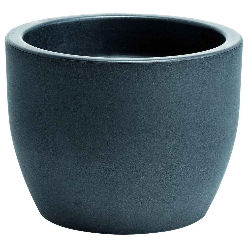 63001440 Vaso Nicoli Hera, Diametro 40 cm, Altezza 30 cm, Colore Antracite Opaco
