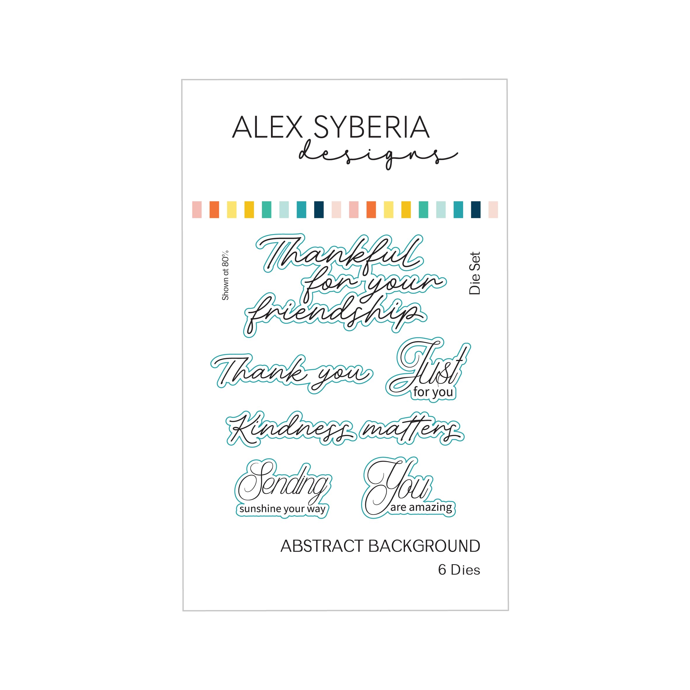 Alex Syberia Designs- Abstract Background Die Set