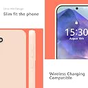 YATWIN Silicone Back Case for Samsung Galaxy A55, Soft-Touch Phone Back Cover for Samsung Galaxy A55 - Link Pink gallery image