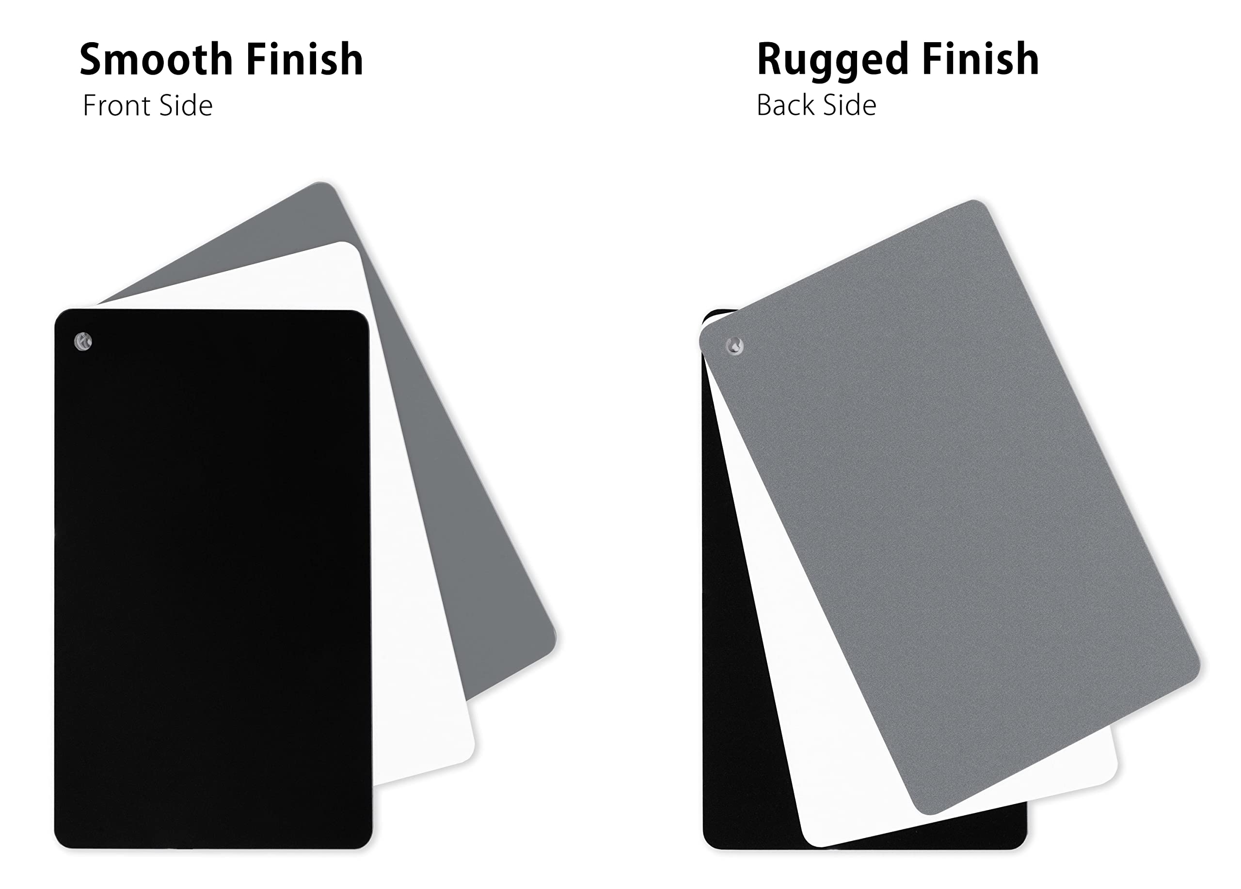 MyGadget Scheda Carta Grigia 3 in 1 18% Grigio Bianco Nero Calibrazione Esposizione Fotografica
