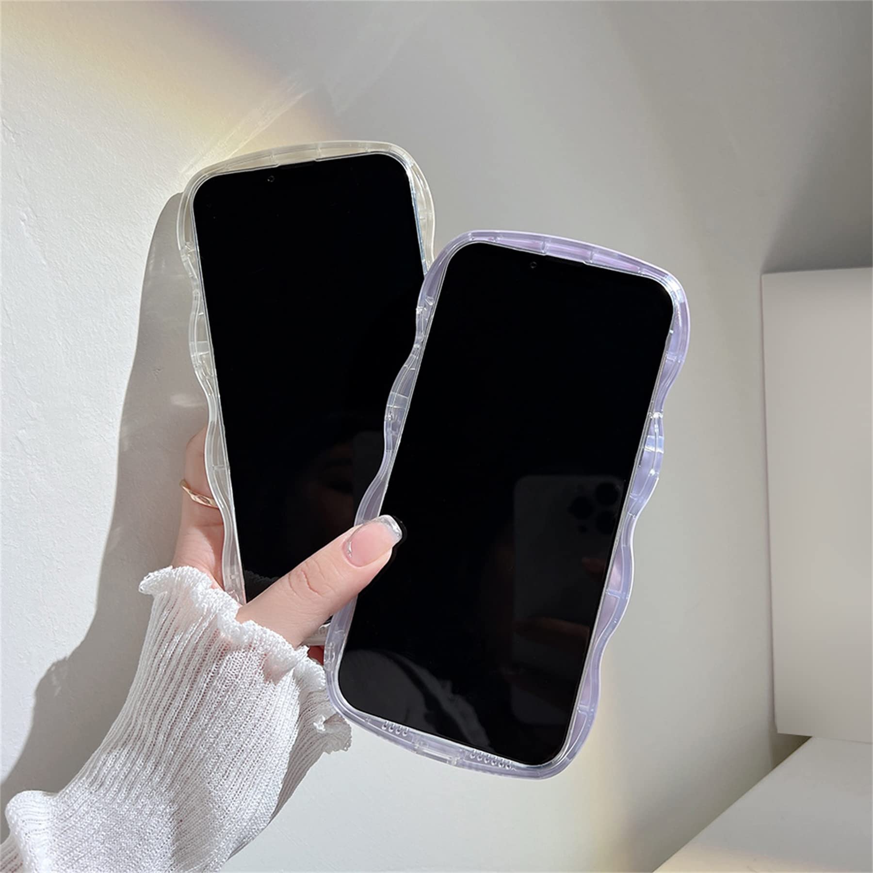 Caseative IPhone Hülle – Niedliches Wellen-Design, Stoßfest & Weich, Für IPhone X/Xs