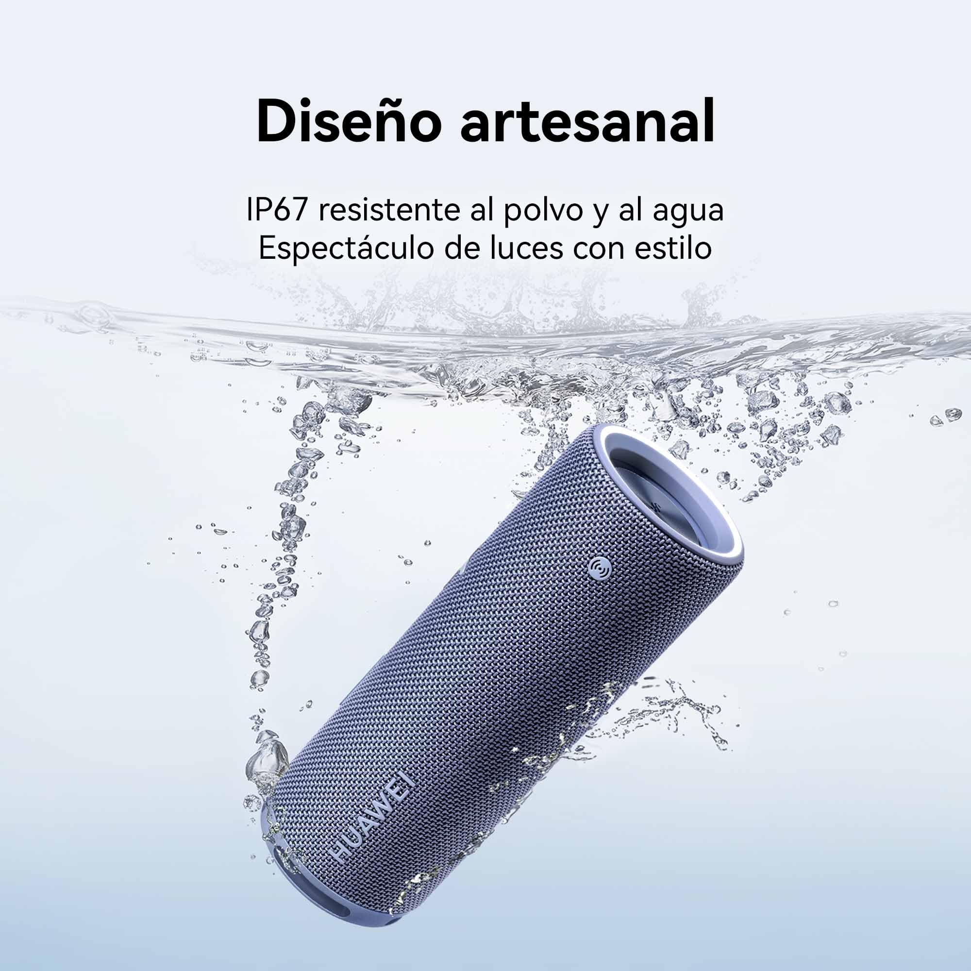 HUAWEI Sound Joy 2, Altavoz Bluetooth Portátil, Agitar para Estéreo, Negro | Sistema HUAWEI SOUND de Cuatro Unidades, Reproducción de 26 Horas, Resistente al Agua IP67, Espectáculo de Luces con Estilo