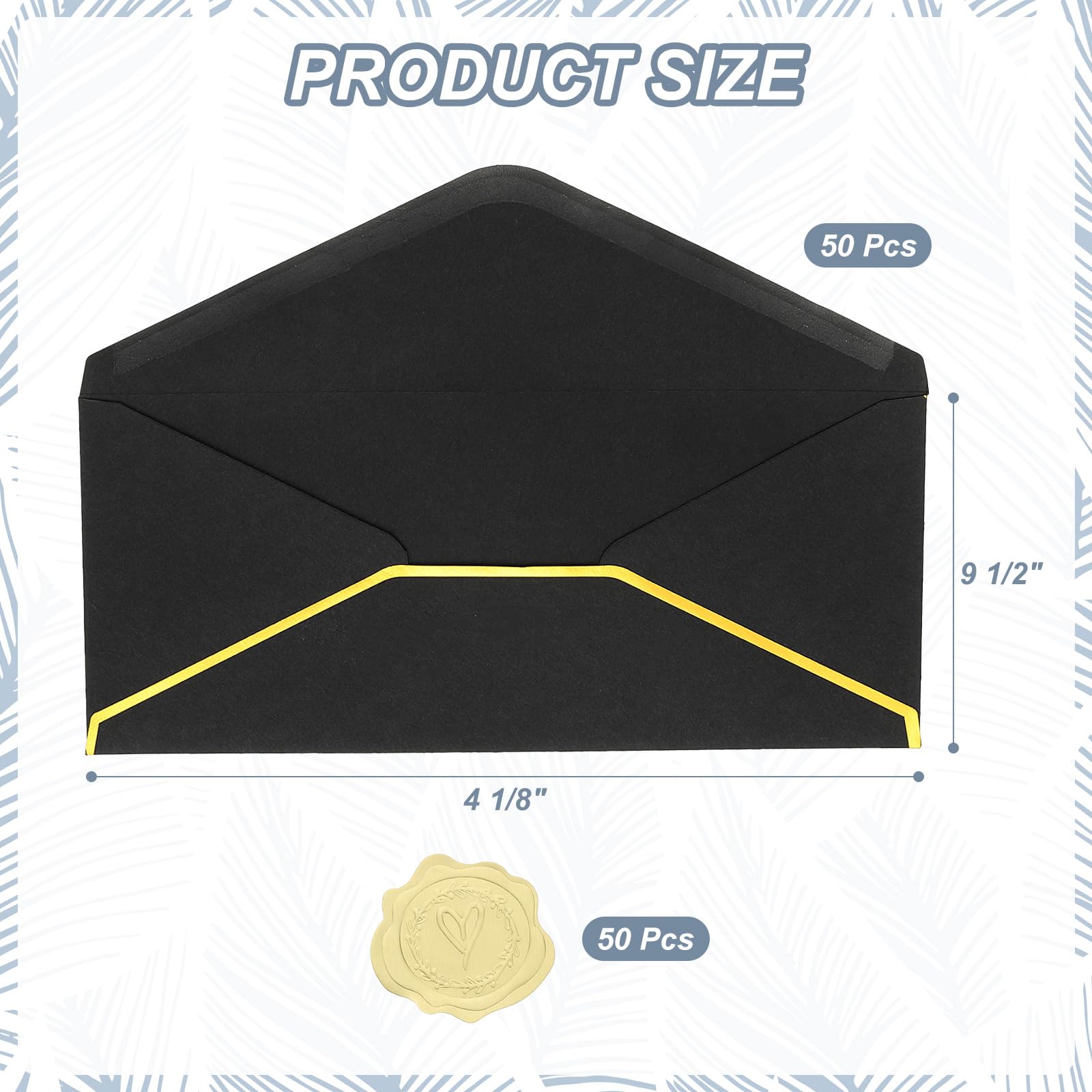 PATIKIL #10 150GSM Pretty Business Mailing Envelopes - Image 2