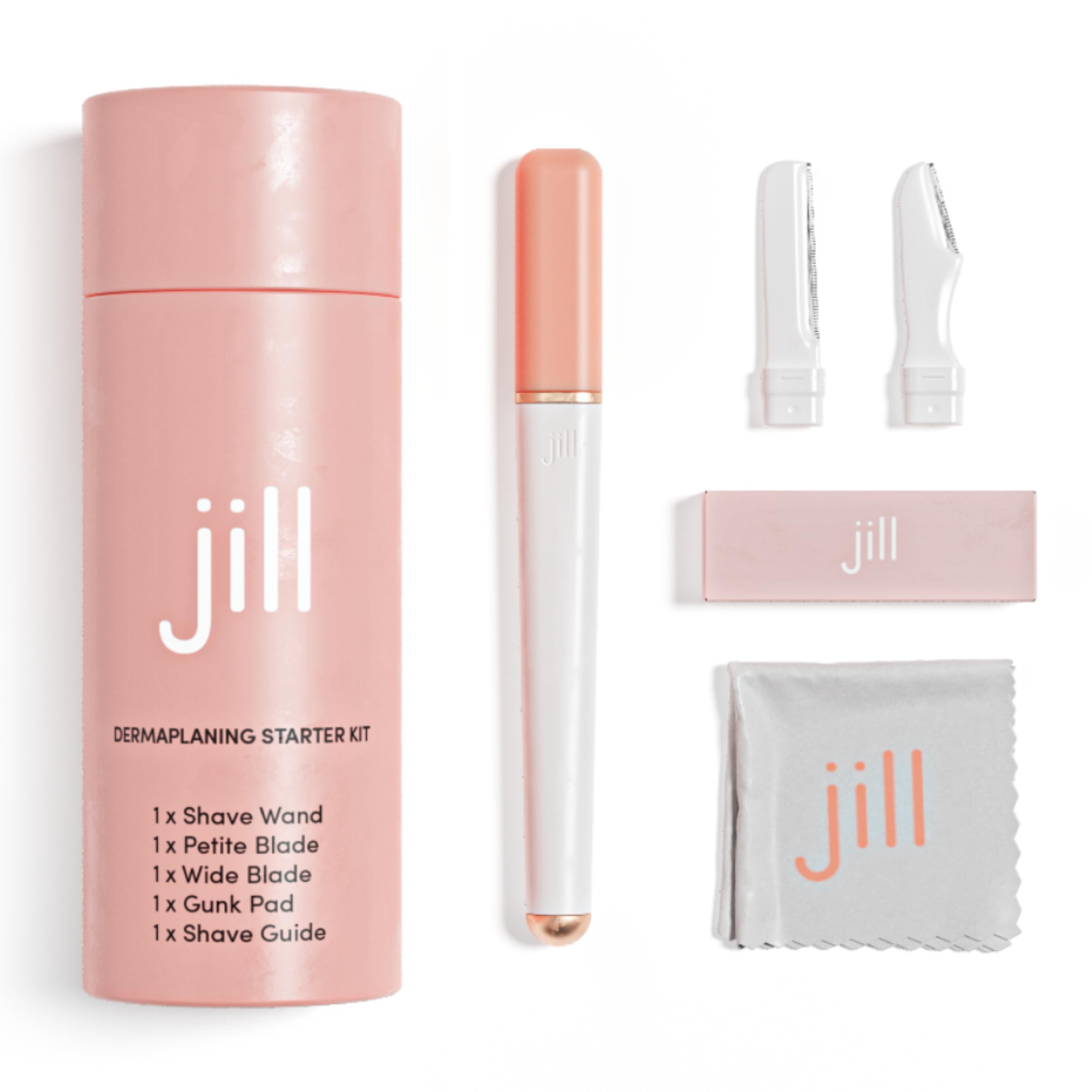 JILL Dermaplane Razor Starter Kit for Women, Pink