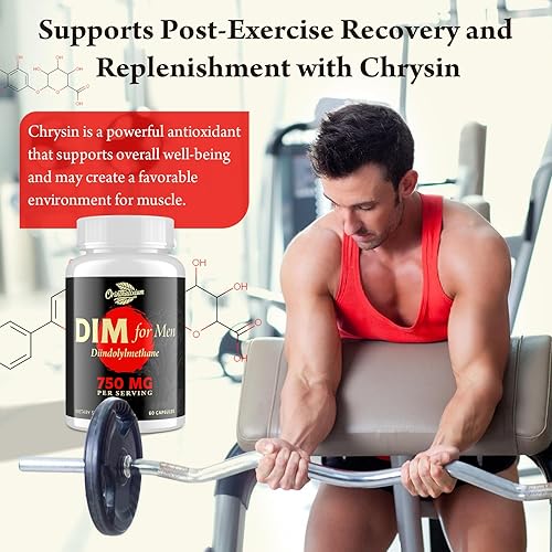 Miniatura 6 de DIM para Hombres 750MG  Equilibrio Hormonal, Apoyo al Estrógeno para Hombres, Suplemento DIM, Desintoxicación, Vitalidad y Rendimiento Físico