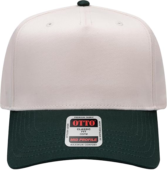 OTTO Cap 5 Panel Mid Profile Baseball Cap | Bulk Packs