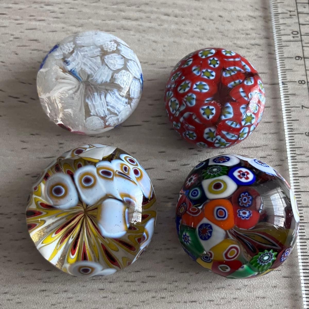 ベネチア(ムラーノ) ミルフィオリ　ペーパーウェイト ベネチア(ムラーノ) ミルフィオリ ペーパーウェイト Murano ムラノ