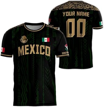 Custom Mexico Soccer Jersey, Vintage Customized Mexican Soccer Jersey for Men