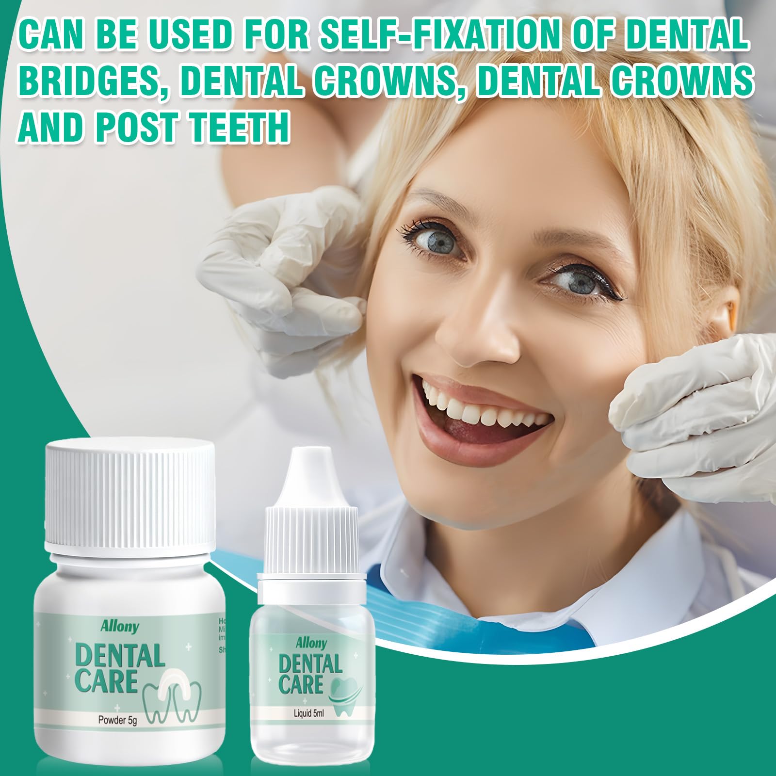 Cemento Dental Composite Kit de Fijación para Corona y Puente