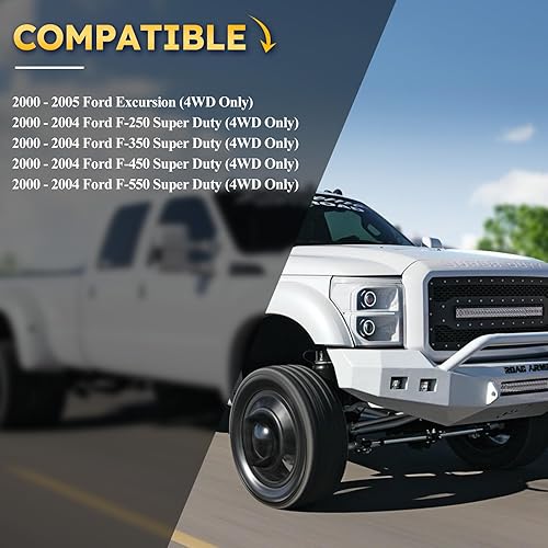 Miniatura 2 de Enlaces de barra estabilizadora delantera de aleación de zinc y níquel para Ford F-250 F-350 F-450 F-550 Super Duty Excursion 4WD K80273 y K80274