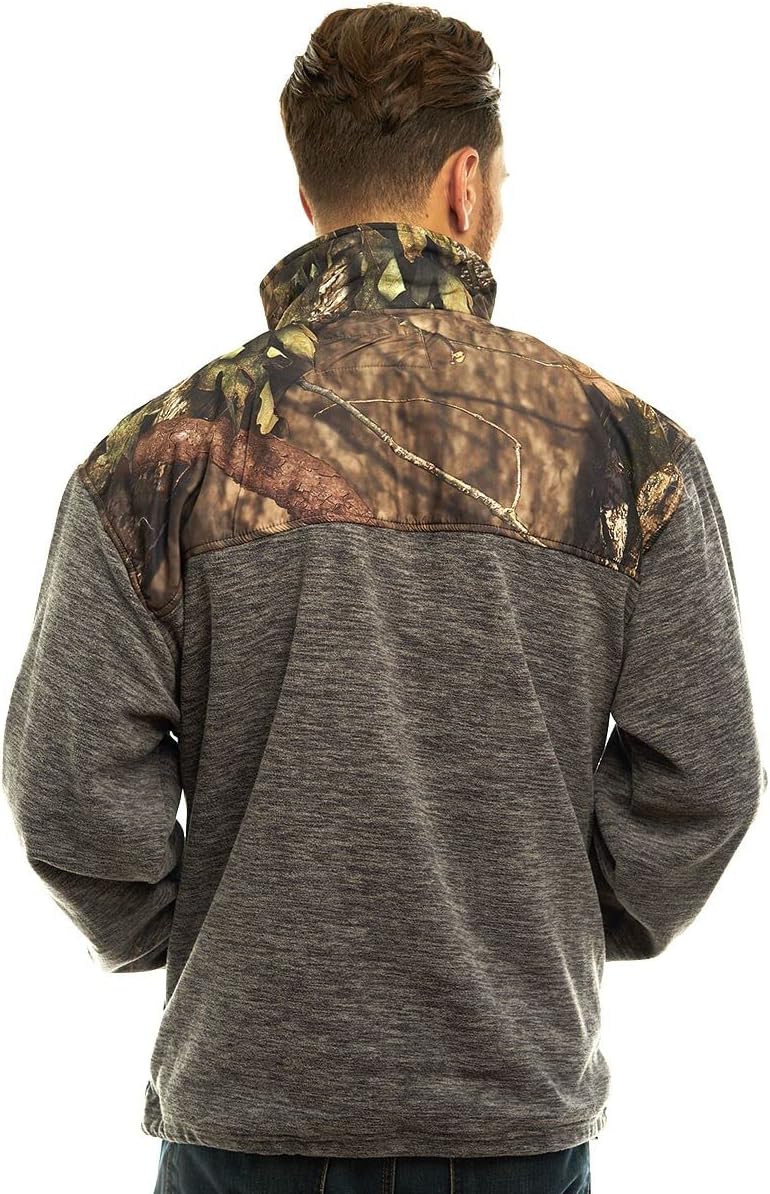 TrailCrest Men's C-Max Full Zip Polar Fleece Jacket, Mossy Oak Camo Patterns - Image 2
