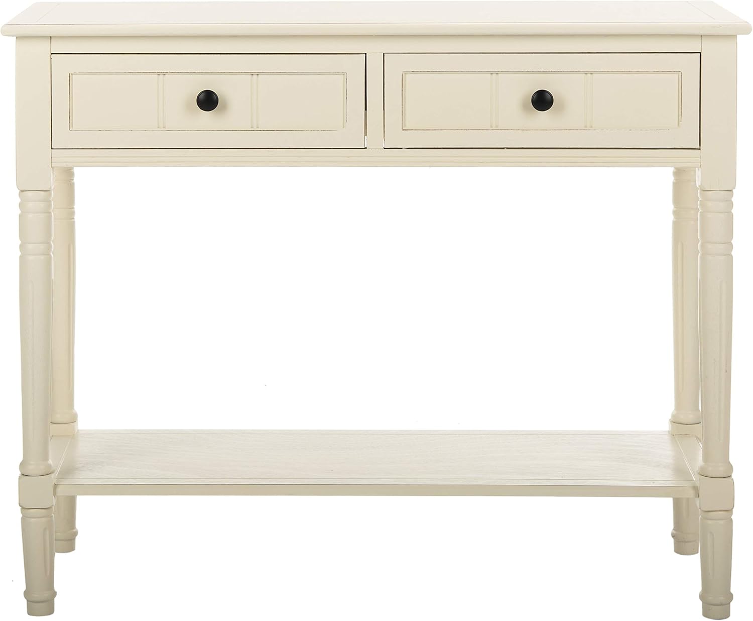 Safavieh American Homes Collection Samantha Distressed/Cream 2-Drawer Console Table : Home & Kitchen