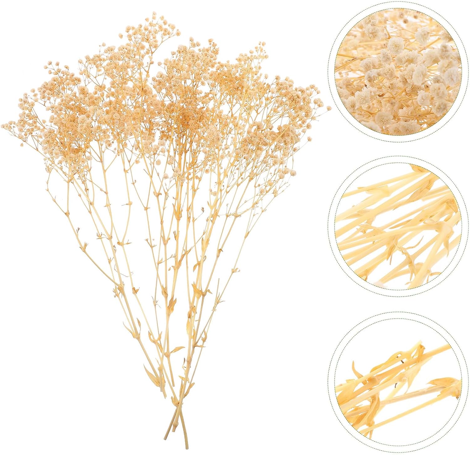 Dried Gypsophila Bouquet White 44Cm 40G Preserved Babys Breath Flowers Wedding Decoration Home Party Floral Arrangement