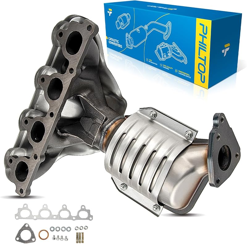 Catalisador dianteiro PHILTOP para Honda Civic e Civic del Sol 1.6L – Kit
