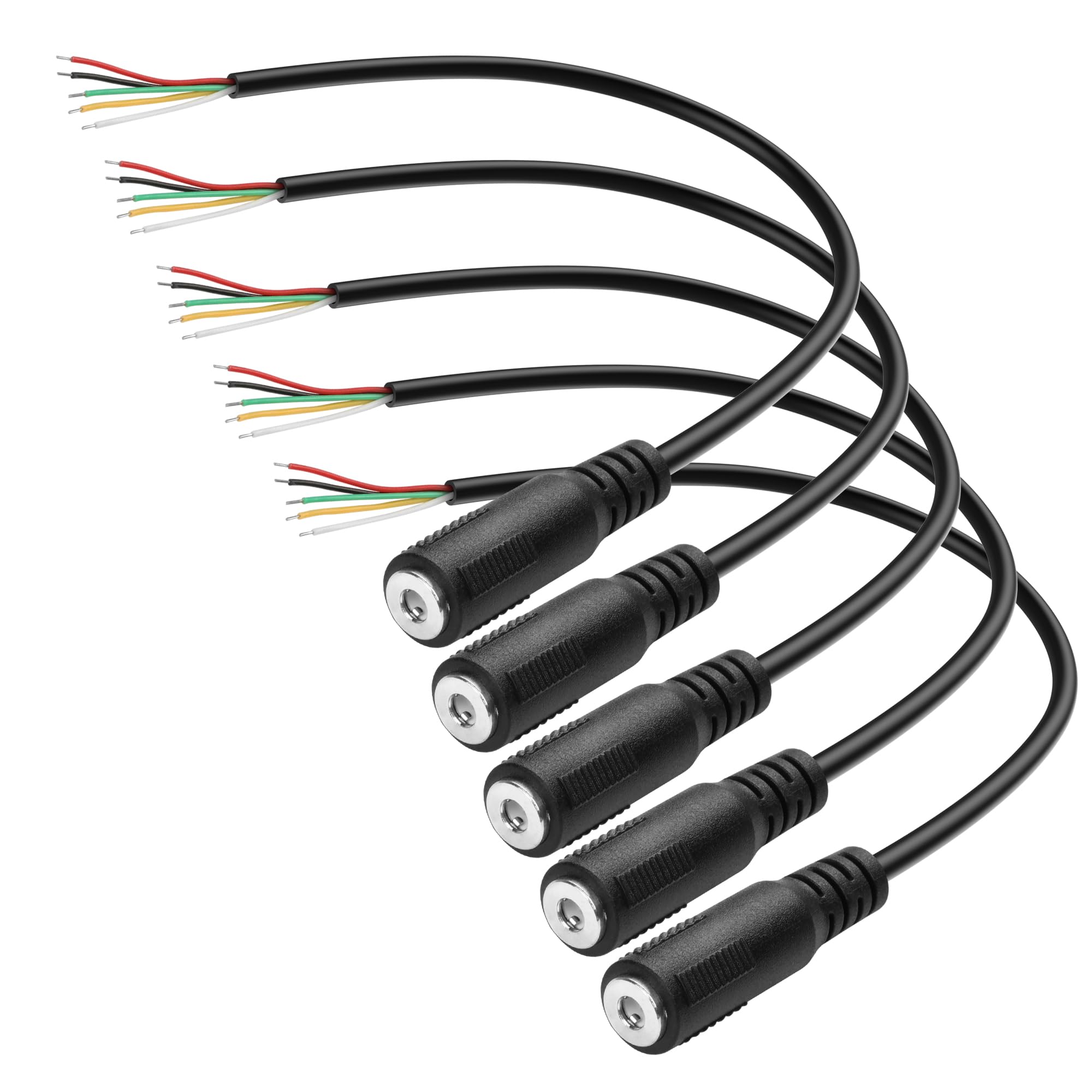 Amazon | YAODHAOOD 交換用 3.5mm メス プラグ - 裸線 オープンエンド