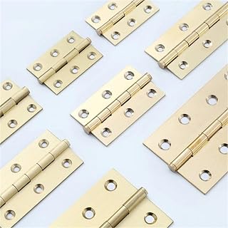 Hinge Furniture Cabinets Brass Doors Windows and Silent Flat Head Hinges 1Pcs(75mm-Mate)