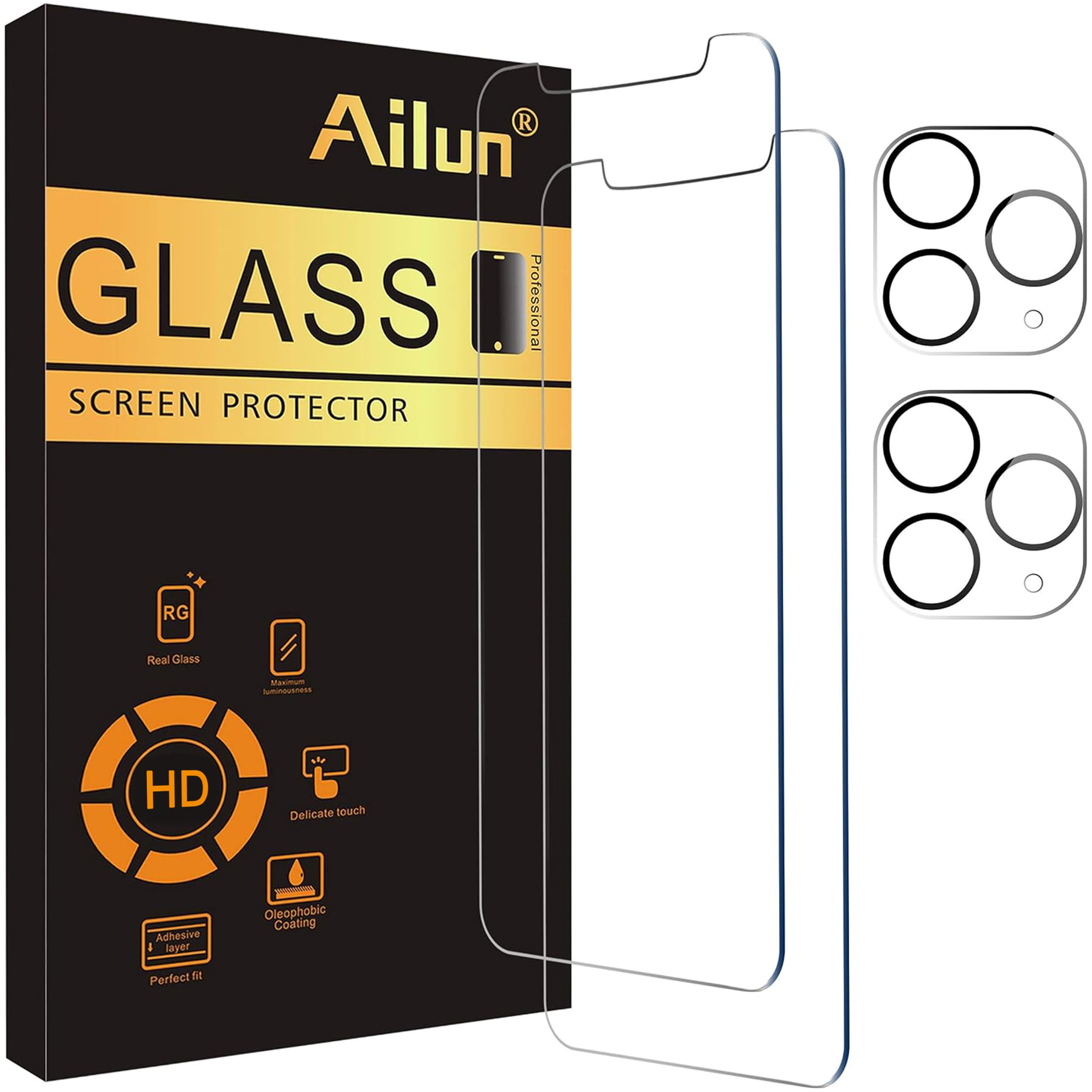 Ailun Screen Protector+Camera Lens Protector for iPhone 11 Pro Max