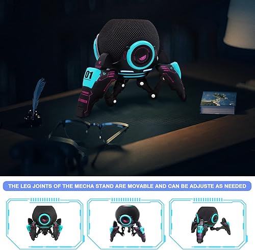 Miniatura 4 de Soporte para Echo Dot, soporte decorativo para Echo Dot (4ª y 5ª generación) o Homepod Mini, el soporte se puede ajustar arbitrariamente de postura