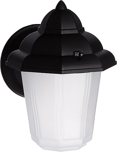 Miniatura 1 de Boston Harbor AL9002H-53L 6857106 - Farol regulable para exteriores, (1) 60/13 W A19/CFL, tamaño mediano, color negro