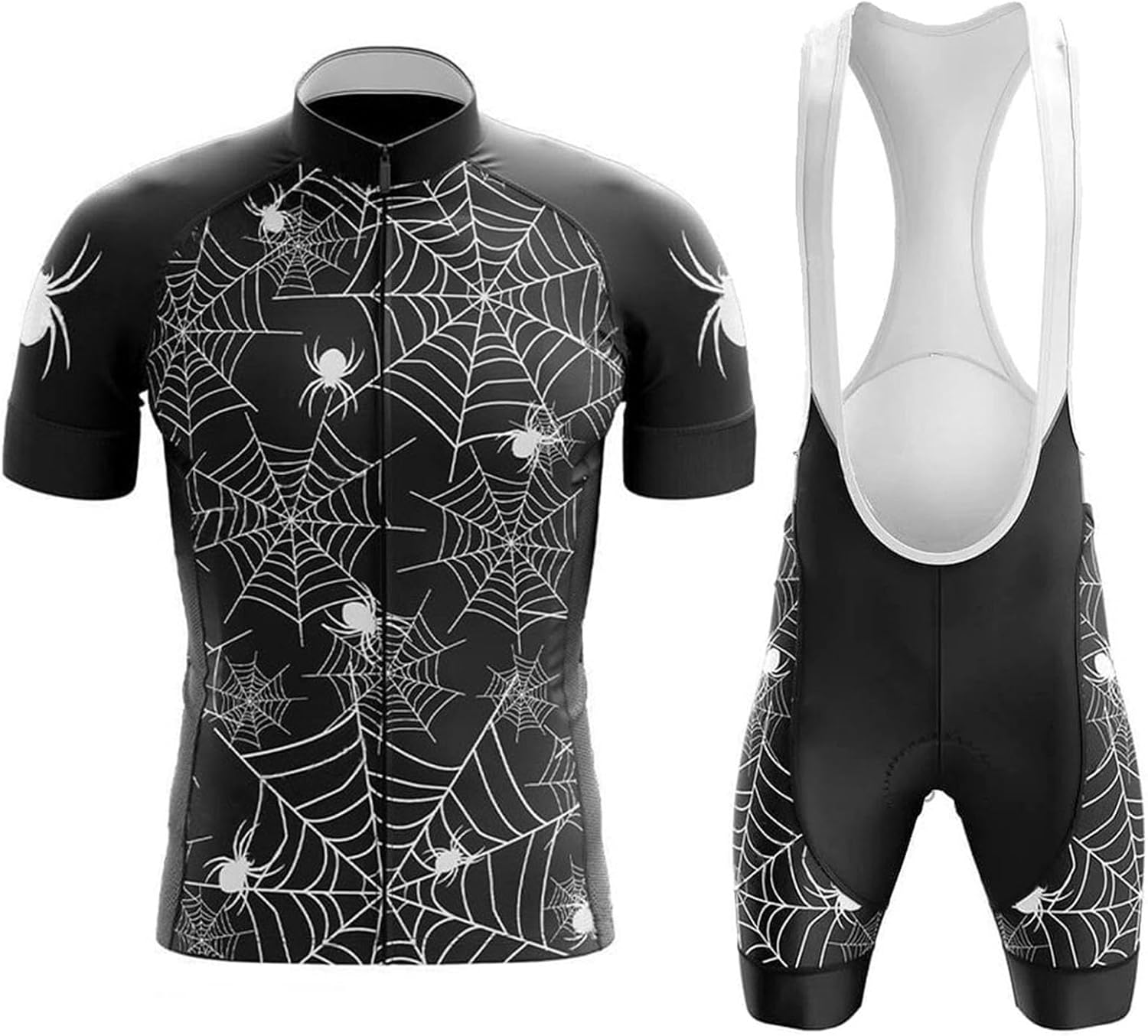 Body Ciclismo Uomo Con Maglia E Pantaloncini Imbottiti - Tuta Estiva Traspirante Per Bici - Foto 13