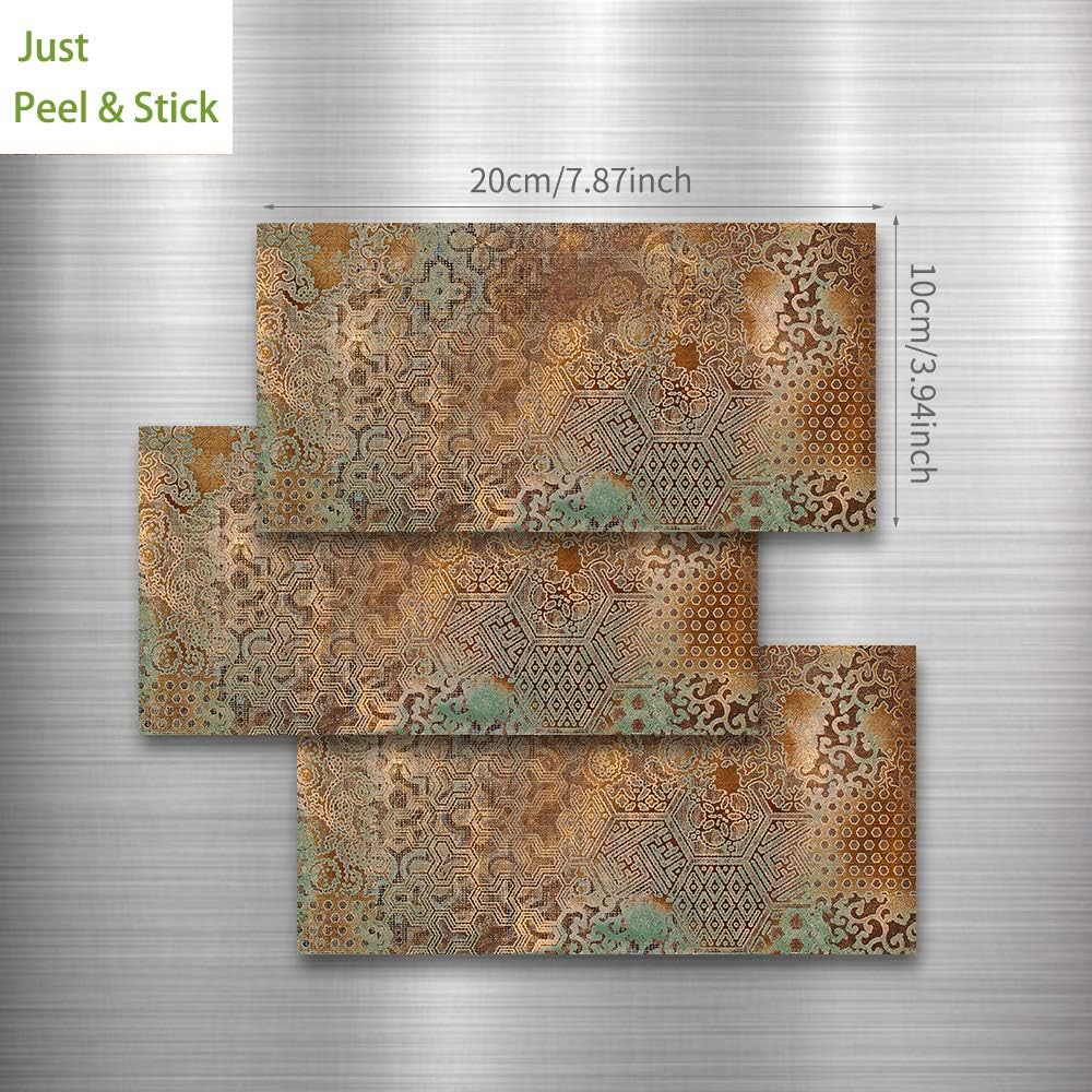 Wall Tile Transfers Sticker for Home Decor, Peel & Stick self-Adhesive splashback, Tile Decals for Living Room Kitchen Bathroom Decor, 54 Pieces
