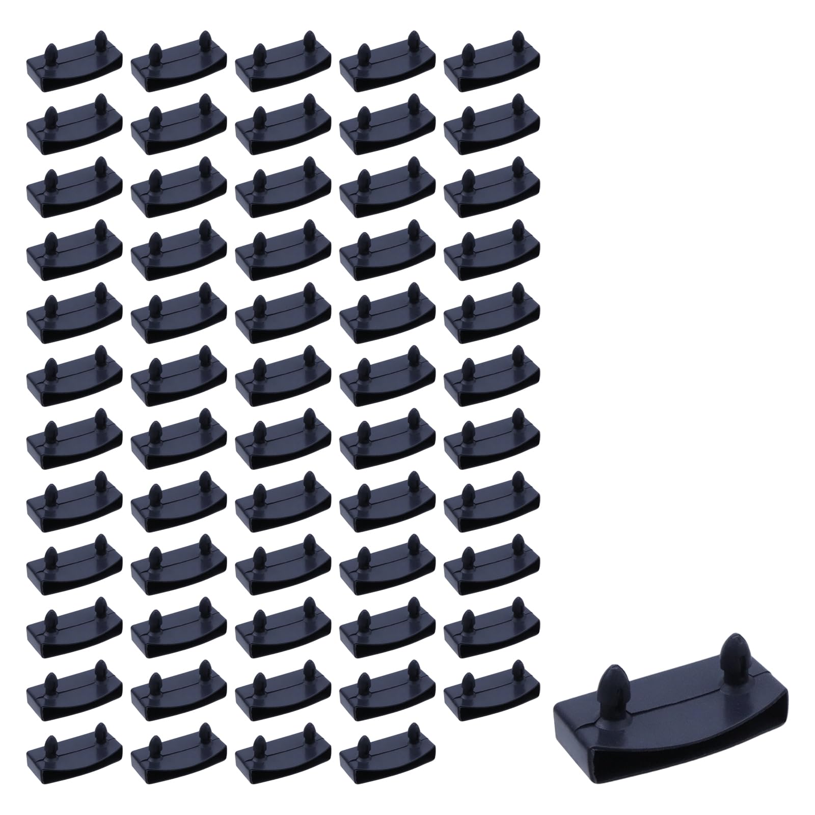 Capuchons lattes de lit 54mm noir Semetall embouts de rechange pour sommier à lattes