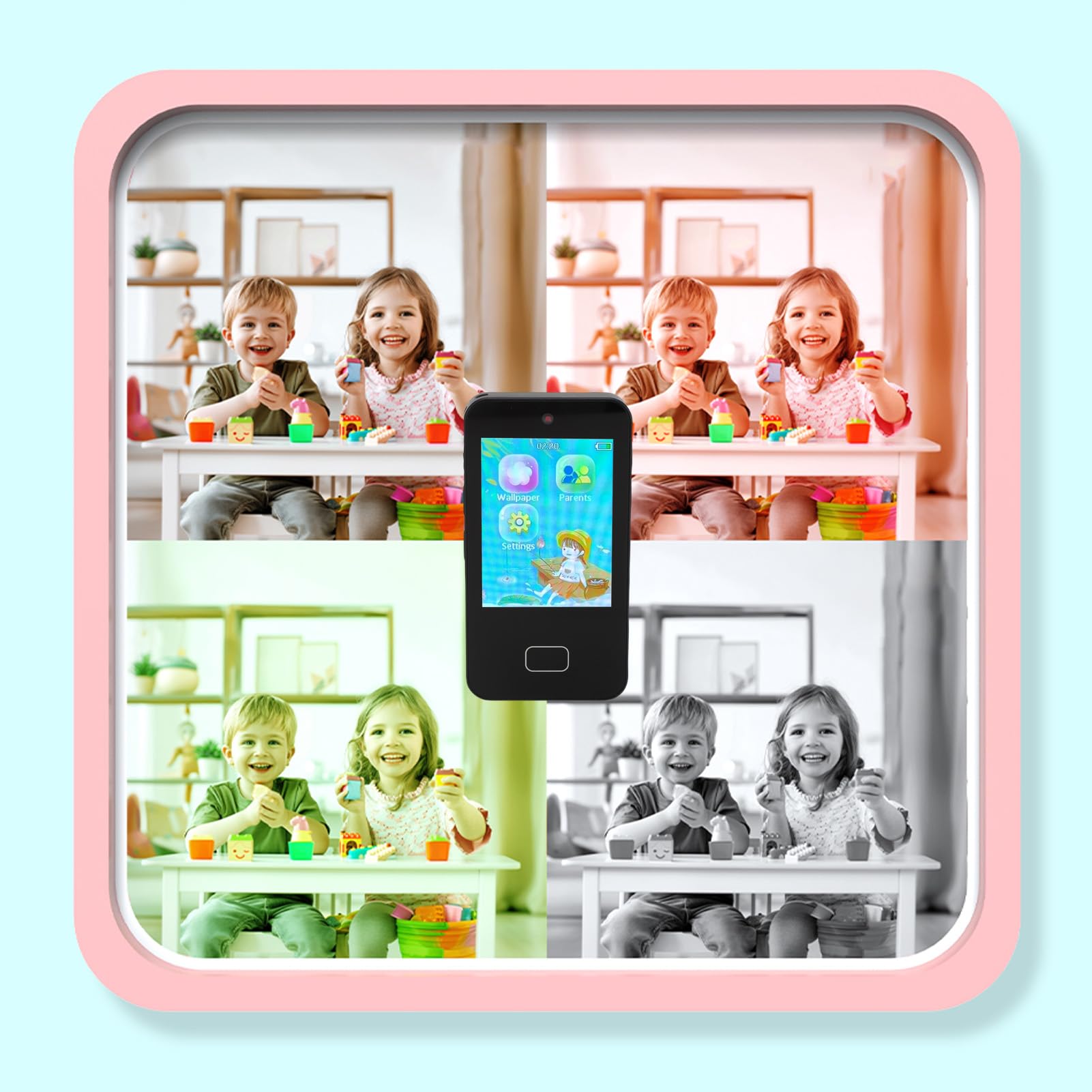 Giocattolo Smartphone per Bambini, Telefono Touchscreen ABS con