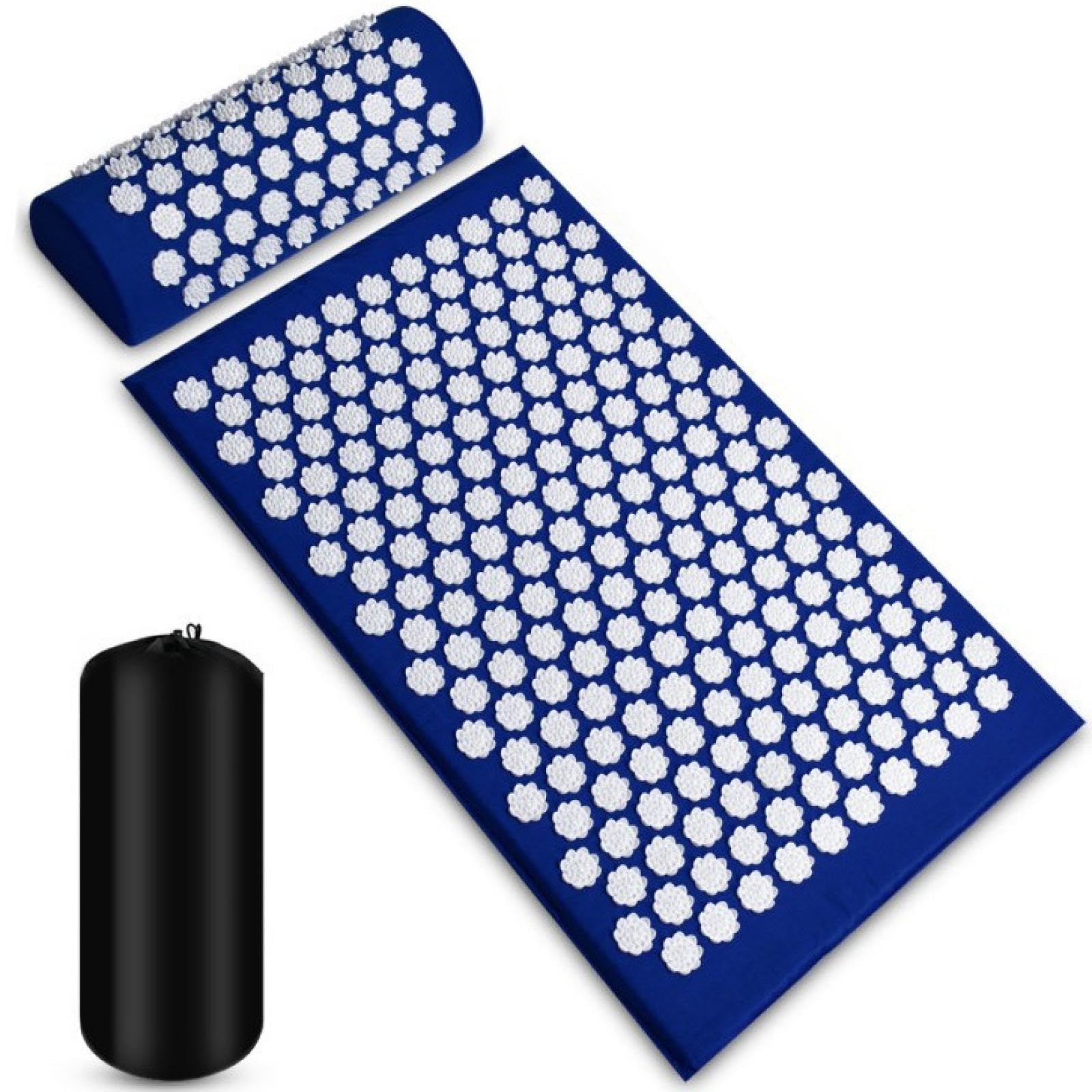 DeaVER Shiatsu Acupressure Mat Spike Massage Pad Kuznetsov's Applicator Sport Fitness Cushion Pillow Massager Yoga Mat Pilates Exercise