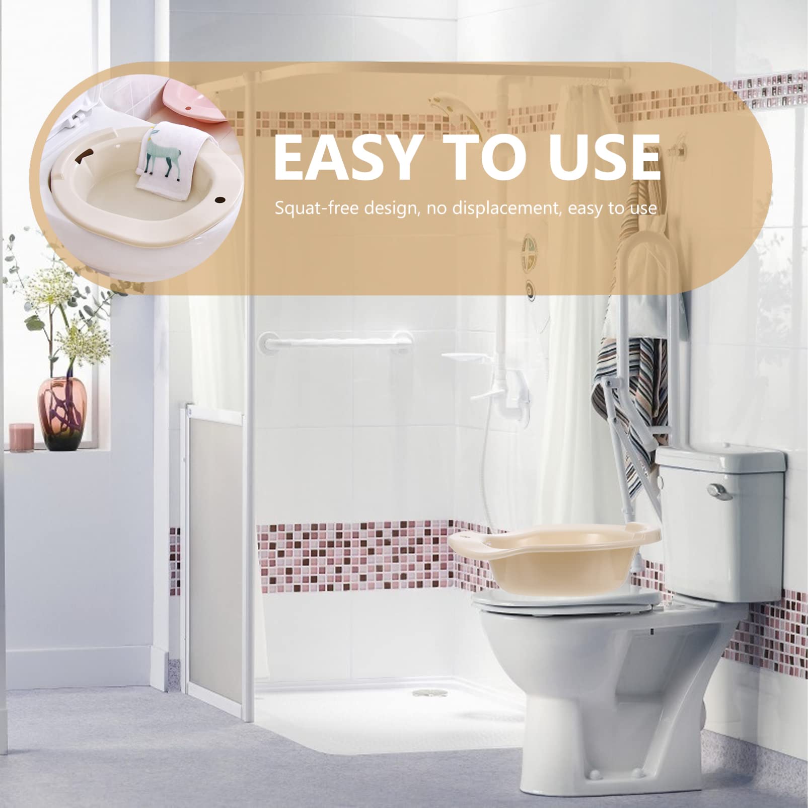 Ciieeo 1 Pc Bidé Baño De Asiento Perineo Baño De Asiento Posparto Palangana Postoperatoria Baño Equipo Lavabo De Cuidados Postoperatorios Cuenca Inodoro Páginas Enjuague