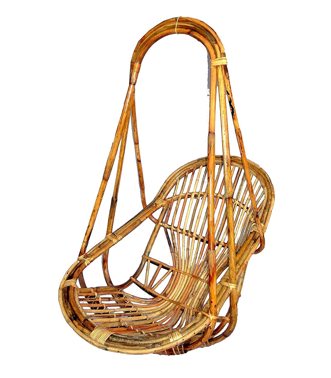 Home HANDICRAFTS Hanging Chair Wooden Bamboo 100 Cane (Bait) for