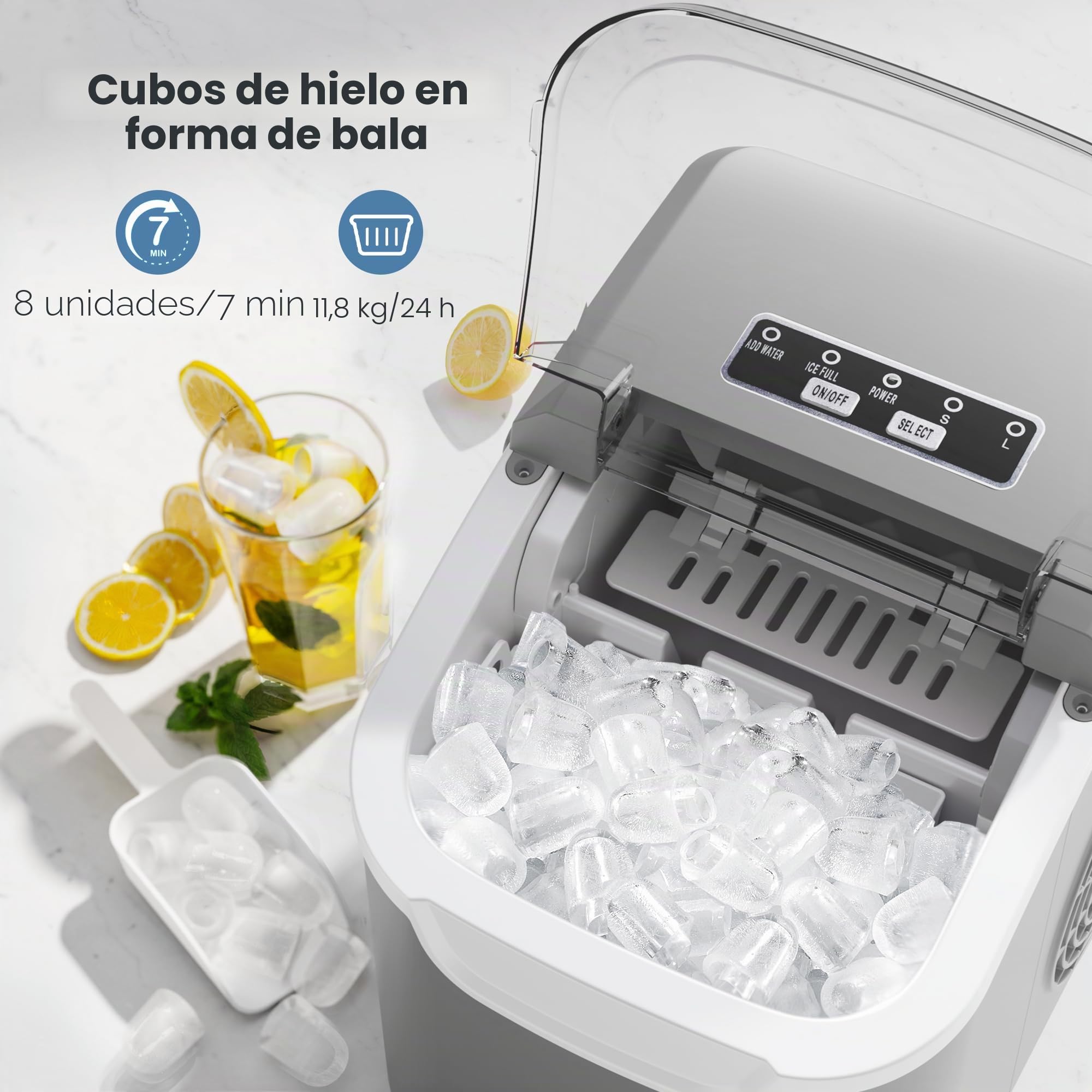 Crzoe Free Standing Ice Maker