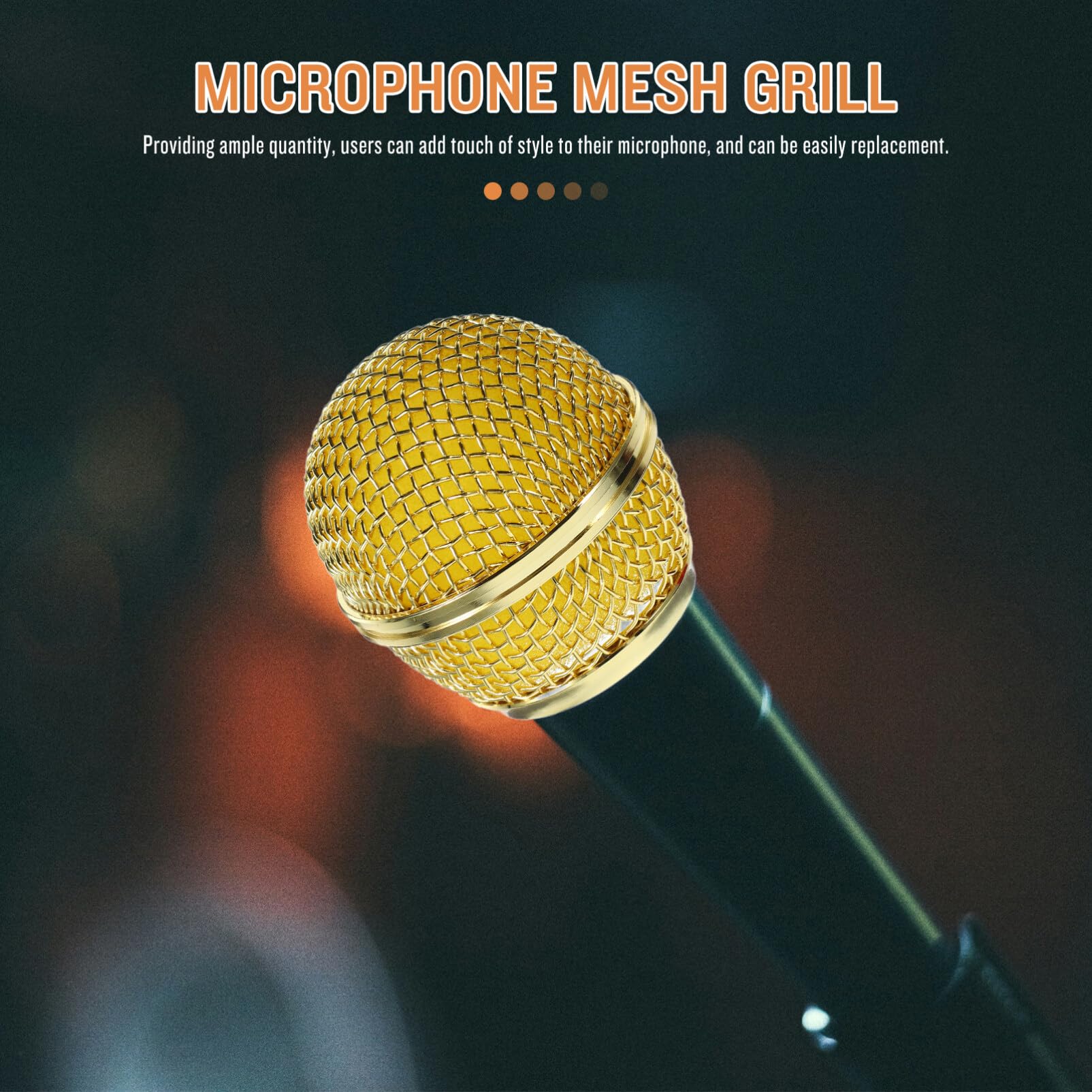 4pezzi Testine Di Ricambio Per Microfono Rete Colorate Per Microfono Accessori Per Migliorare Le Prestazioni Audio e Rumore