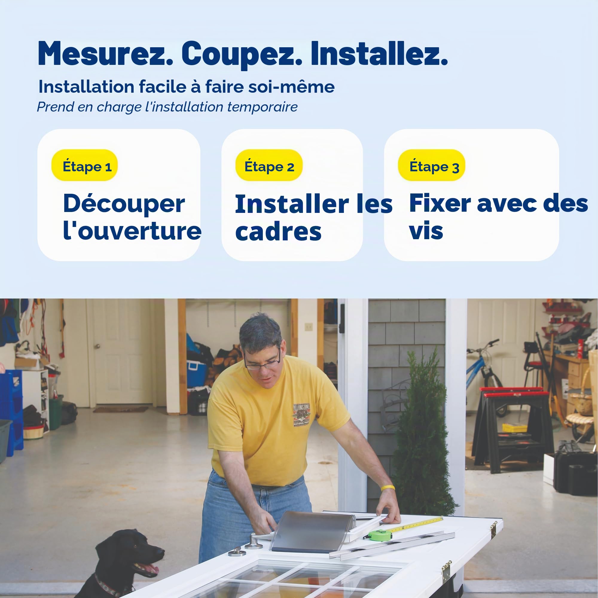 PetSafe Porte en Plastique pour Chien et Chat, pour Animaux jusqu'à 6,8 kg, Peut être Peinte, Installation Facile, Housse de sécurité Incluse, Installation dans Les Portes ou Murs intérieurs et