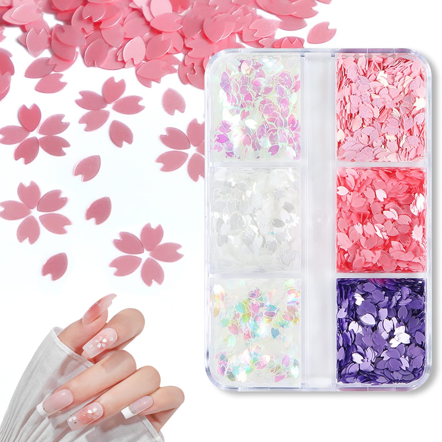 Amazon | ZHEJIA ネイルパーツ 桜 花 ネイルアート ネイルセット 