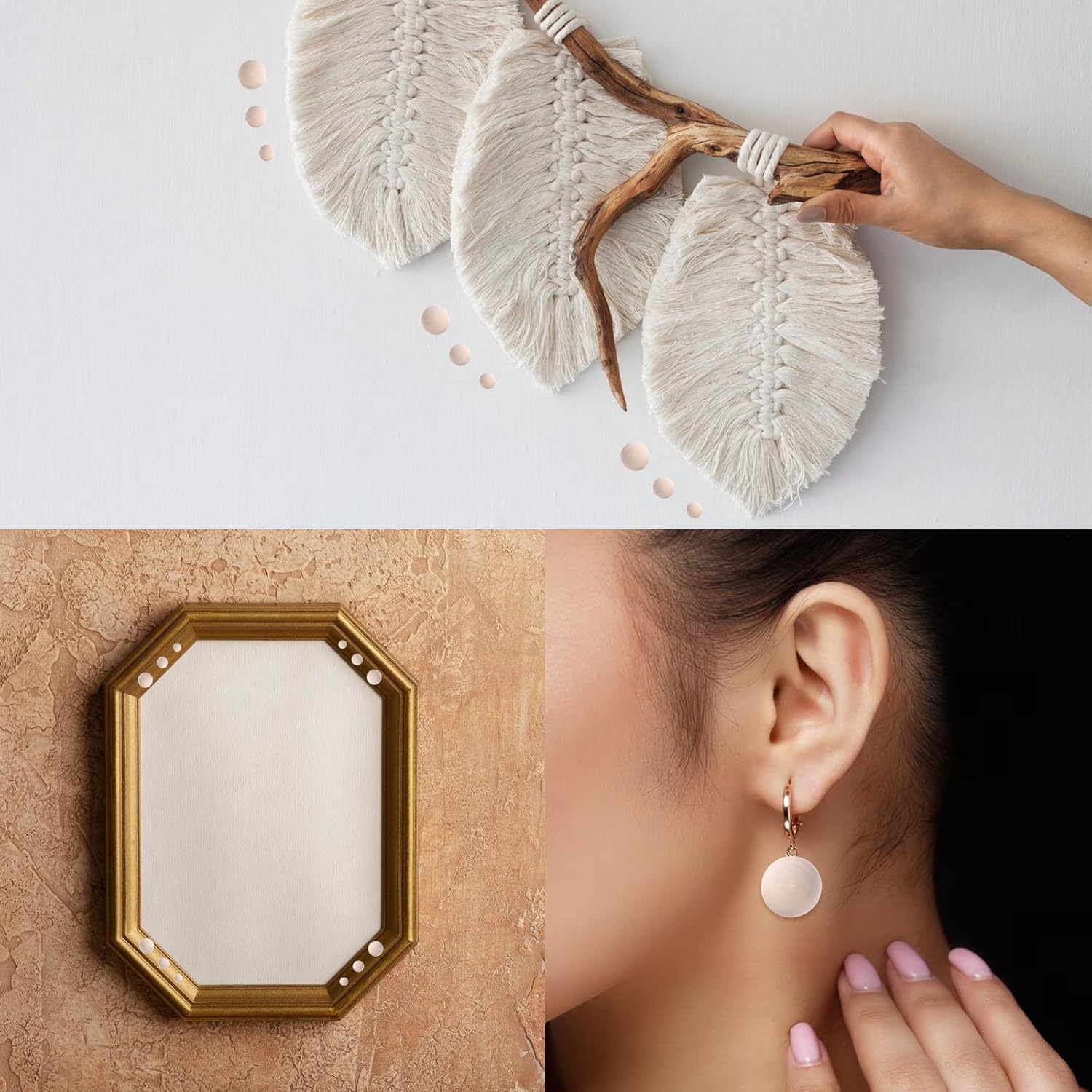 TIESOME 300 PCS Half Wood Balls, 3 Sizes 10/12/15mm Natural Unfinished Wood Balls Mini Half Round Wood Beads Wooden Half Sphere Split Smooth Hemisphere Beads for DIY Paint Art Crafts Decoration - Image 6