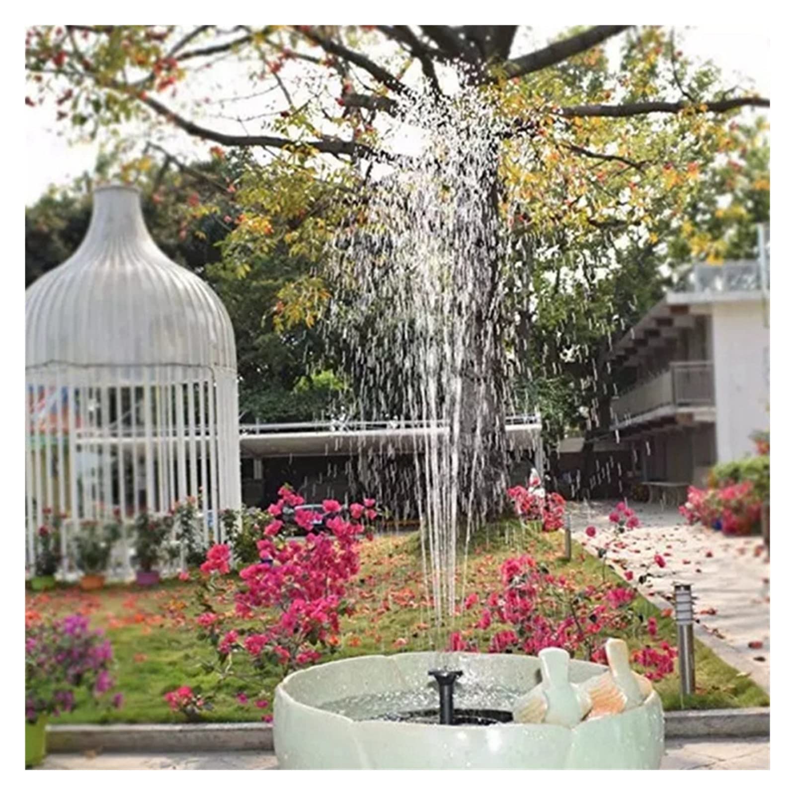 Fontana Da Giardino Illuminata LED Con Bambini - Decorazione Esterna 64cm - Foto 11