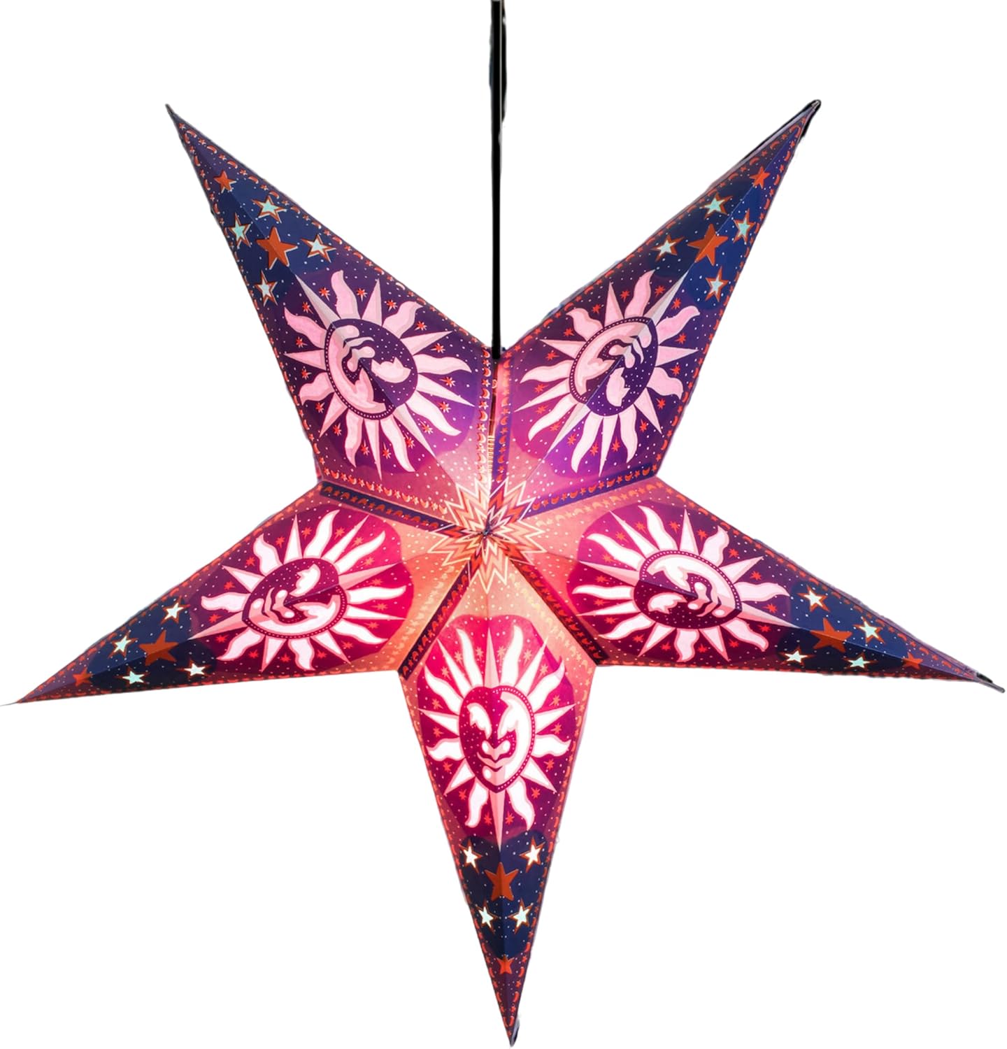Om Gallery Om Paper Star Lantern - Purple Heaven